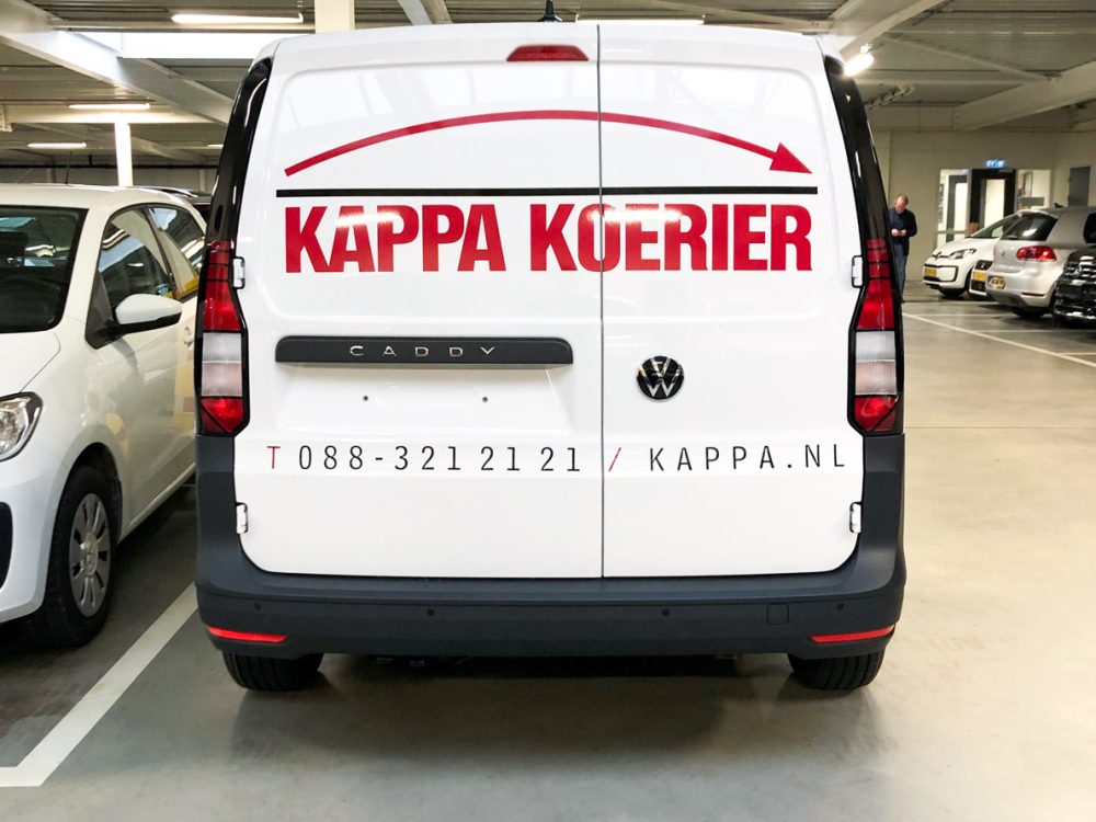 Belettering Kappa Koeriers Fodefi Creatief Bureau Rotterdam Reclamebureau Auto reclame stickers